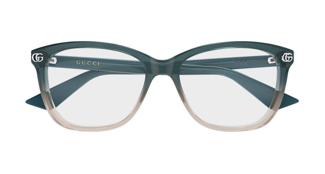 Lunettes de vue gucci gg2113o 004 gris rectangular / squared femenino taille 52mm - Vue détaillée