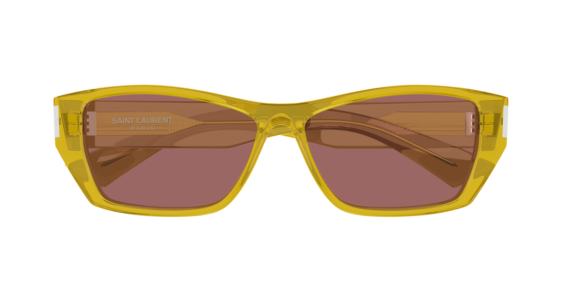 Lunettes de soleil saint laurent sl 928 004 amarillo rectangular / squared femenino taille 57mm - Vue détaillée