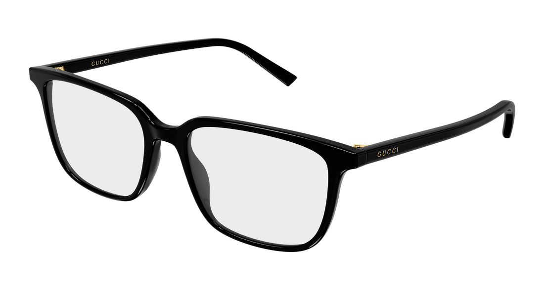 Glasögon gucci gg2238o 001 negro round/oval/panthos masculino storlek 53mm - Huvudvy