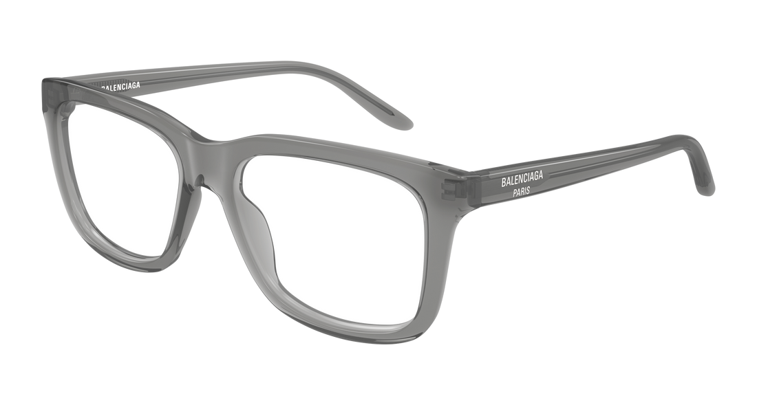 Glasögon balenciaga bb0530o 004 gris rectangular / squared masculino storlek 55mm - Huvudvy