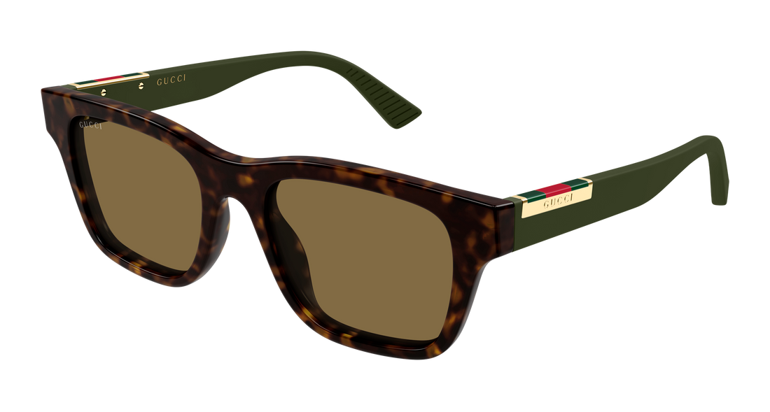 Occhiali da sole gucci gg2089s 004 havana rectangular / squared masculino taglia 52mm - Vista principale