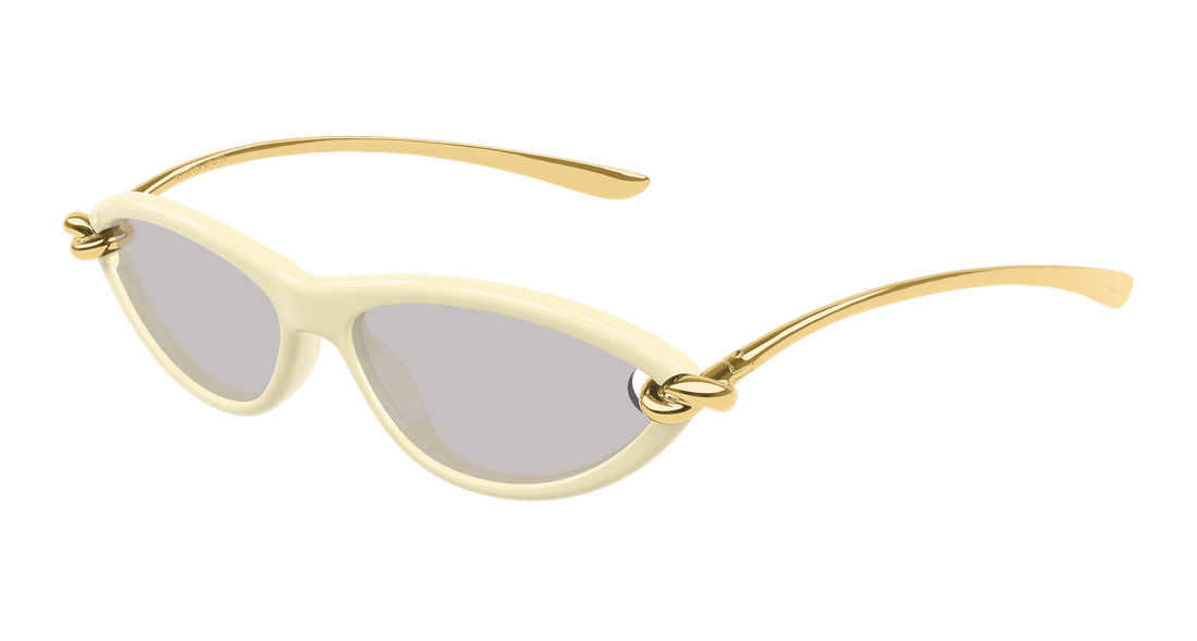 Occhiali da sole bottega veneta bv1390s 007 beige cat eye femenino taglia 56mm - Vista principale