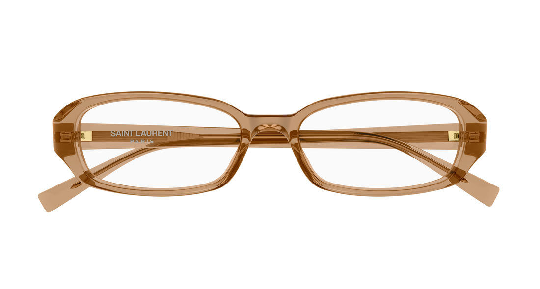 Occhiali da vista saint laurent sl 872 erin opt 004 marron round/oval/panthos unisex taglia 52mm - Vista dettagliata