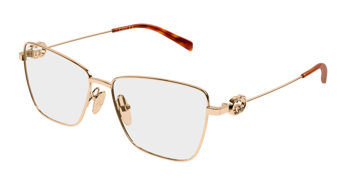 Glasögon gucci gg2226o 003 dorado butterfly femenino storlek 54mm - Huvudvy