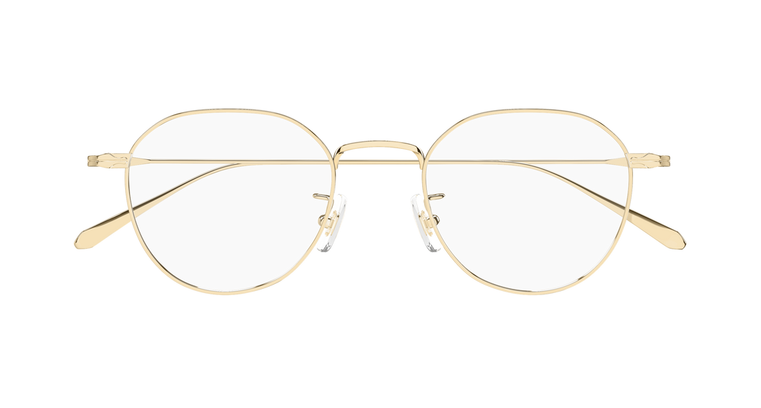 Prescription glasses montblanc mb0476oa 001 dorado geometrical/directional masculino size 49mm - Detailed view