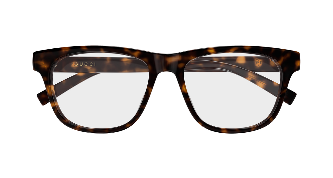Occhiali da vista gucci gg2108o 002 havana rectangular / squared masculino taglia 55mm - Vista dettagliata