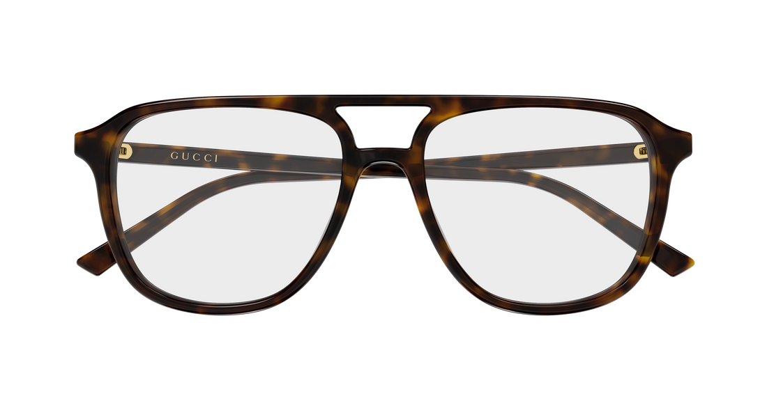 Glasögon gucci gg2237o 002 havana pilot/navigator masculino storlek 54mm - Detaljvy