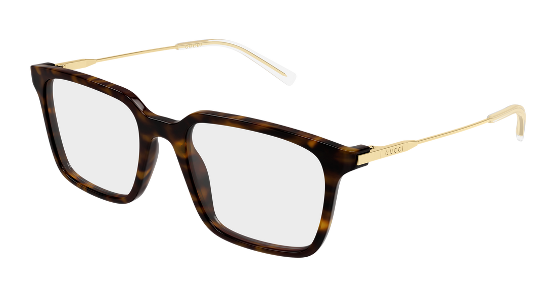 Glasögon gucci gg2252o 002 havana rectangular / squared masculino storlek 53mm - Huvudvy