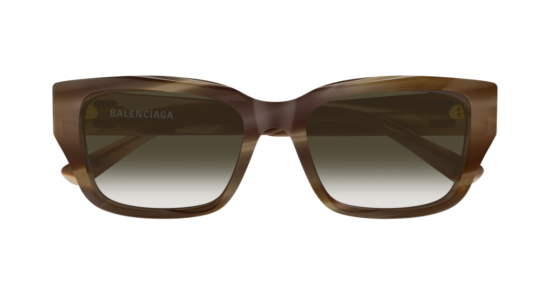 Solbriller balenciaga bb0480sk 003 marron rectangular / squared unisex størrelse 56mm - Detaljeret visning