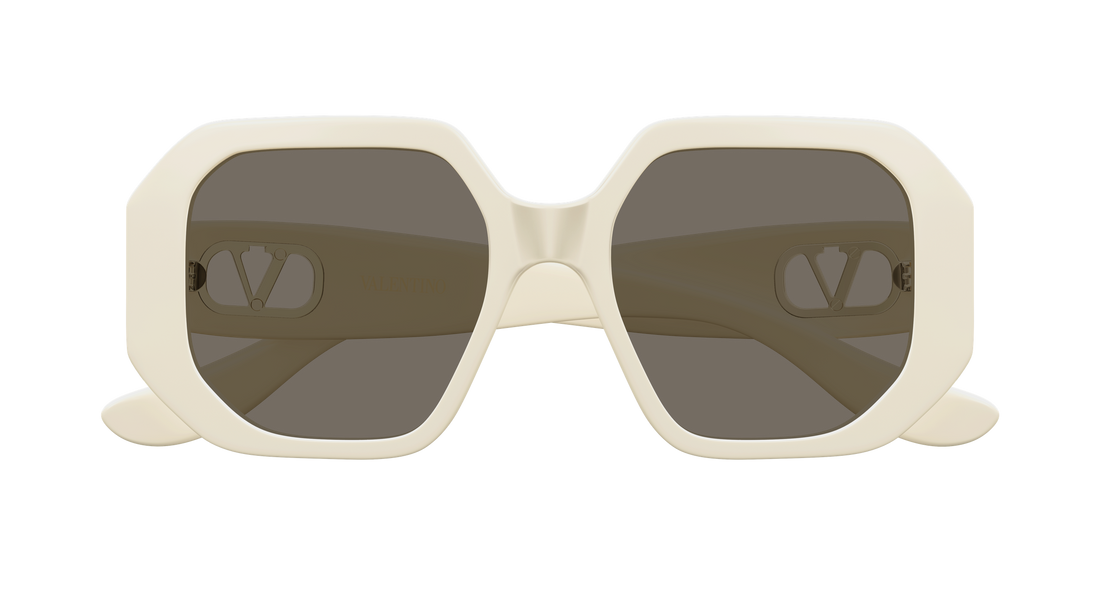 Occhiali da sole valentino vg0003sa 004 beige geometrical/directional femenino taglia 55mm - Vista dettagliata