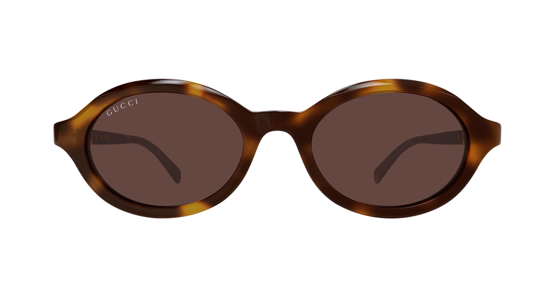 Occhiali da sole gucci gg2153s 006 havana round/oval/panthos femenino taglia 51mm - Vista dettagliata