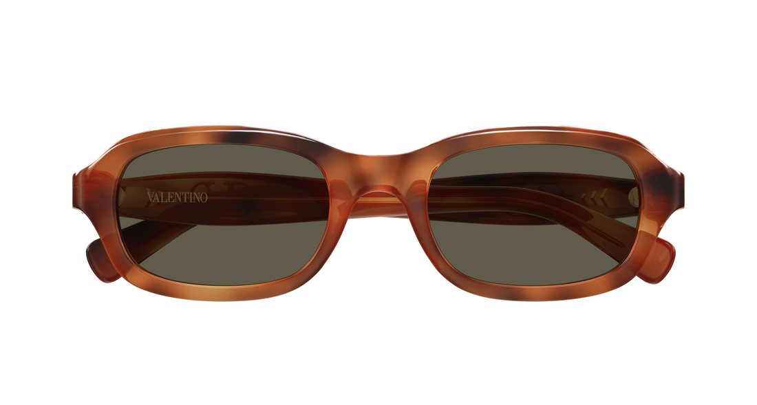 Occhiali da sole valentino vg0010s 002 havana rectangular / squared femenino taglia 51mm - Vista dettagliata