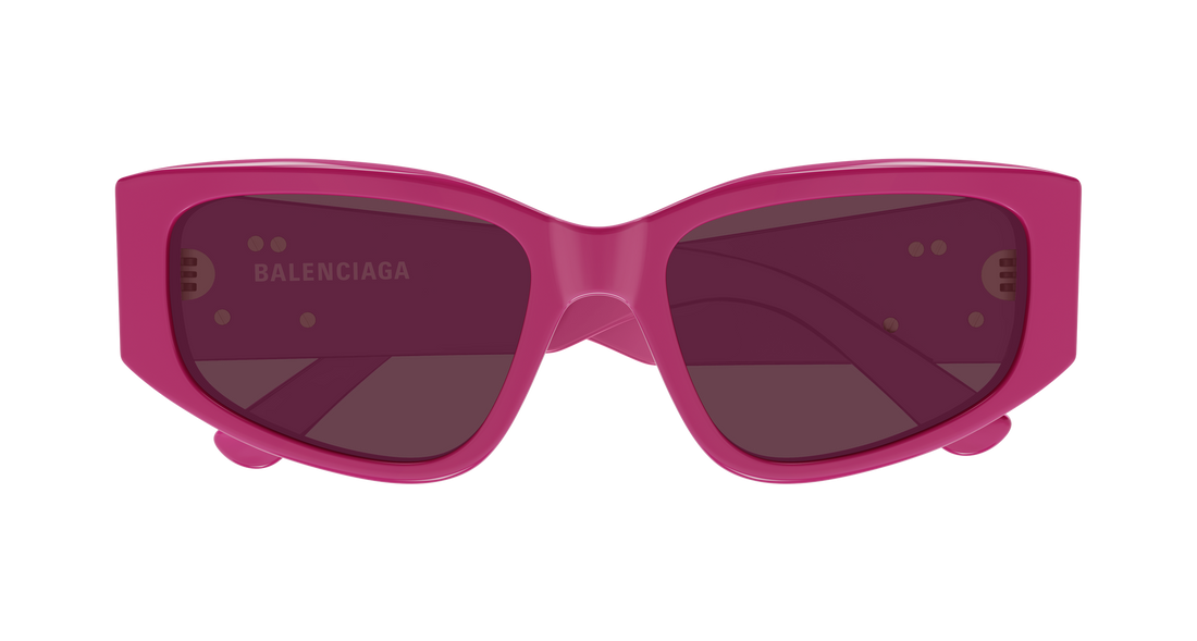 Lunettes de soleil balenciaga bb0475s 004 rosa cat eye femenino taille 56mm - Vue détaillée