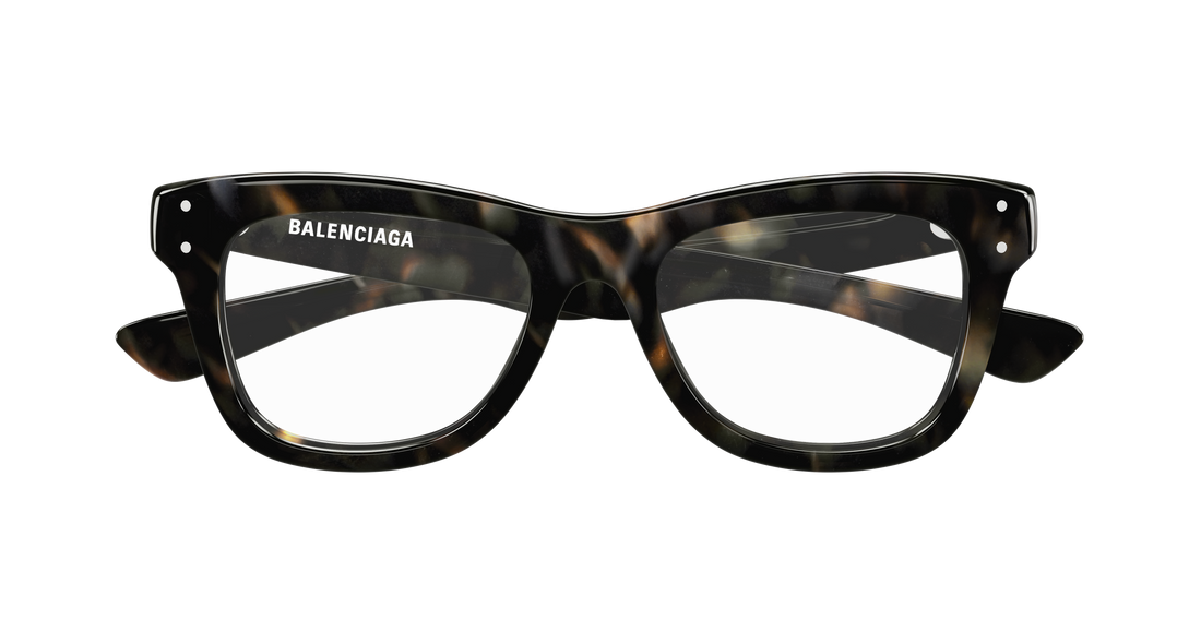Briller balenciaga bb0524o 003 havana rectangular / squared masculino størrelse 53mm - Detaljeret visning
