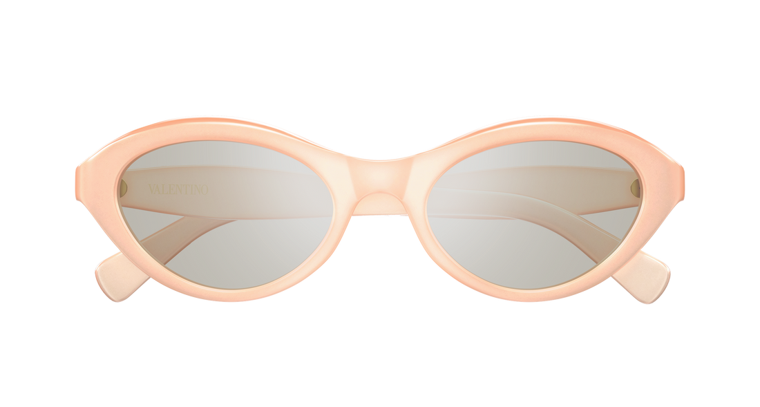 Occhiali da sole valentino vg0008s 004 rosa cat eye femenino taglia 52mm - Vista dettagliata