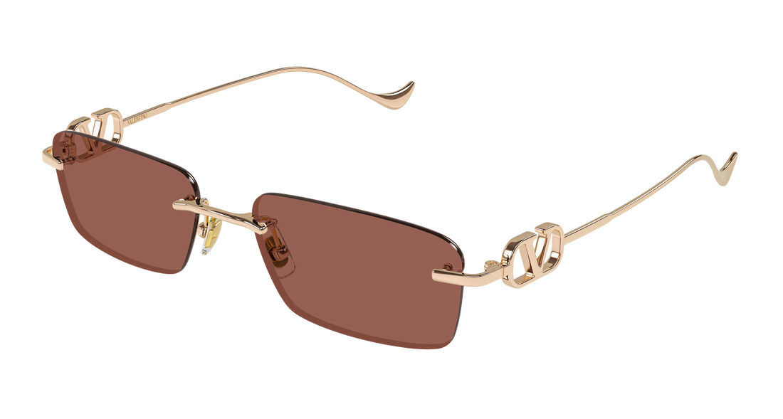 Solbriller valentino vg0067s 002 dorado rectangular / squared femenino størrelse 55mm - Hovedvisning