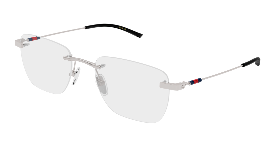 Occhiali da vista gucci gg2099o 003 plateado rectangular / squared masculino taglia 54mm - Vista principale