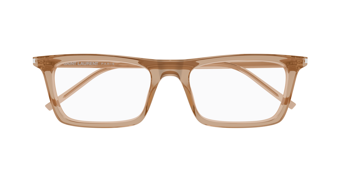 Occhiali da vista saint laurent sl 890 betty thin opt 005 marron rectangular / squared unisex taglia 54mm - Vista dettagliata