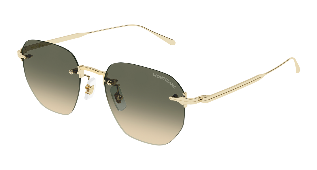 Sonnenbrillen montblanc mb0405s 006 dorado round/oval/panthos masculino größe 51mm - Hauptansicht