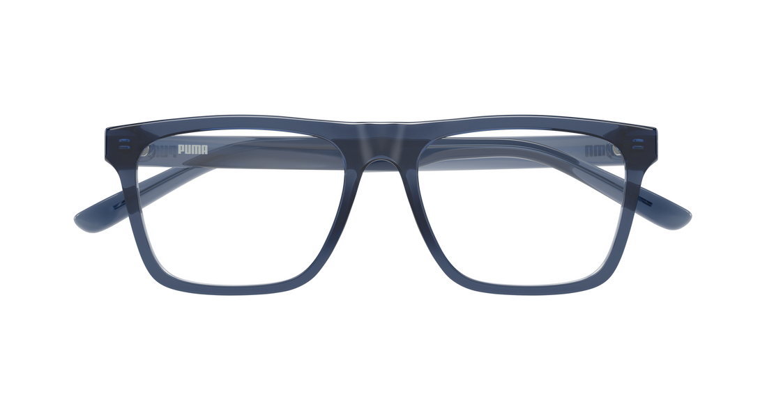 Prescription glasses puma pu0545o 002 azul rectangular / squared masculino size 55mm - Detailed view