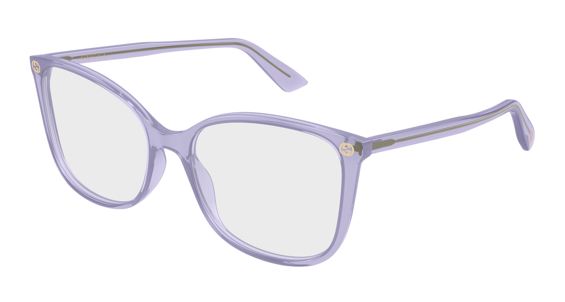 Occhiali da vista gucci gg0026o 023 violeta cat eye femenino taglia 55mm - Vista principale