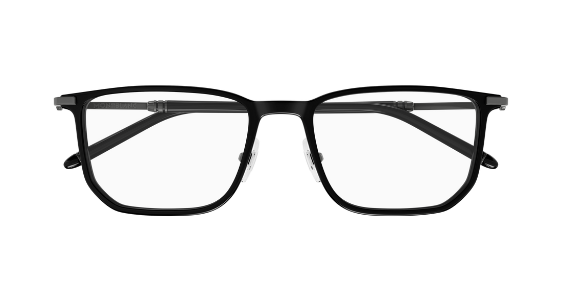 Brillen montblanc mb0523o 001 negro rectangular / squared masculino maat 54mm - Detailaanzicht