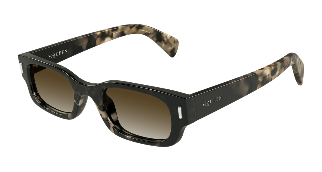 Sunglasses alexander mcqueen am0549s 002 havana round/oval/panthos unisex size 50mm - Main view