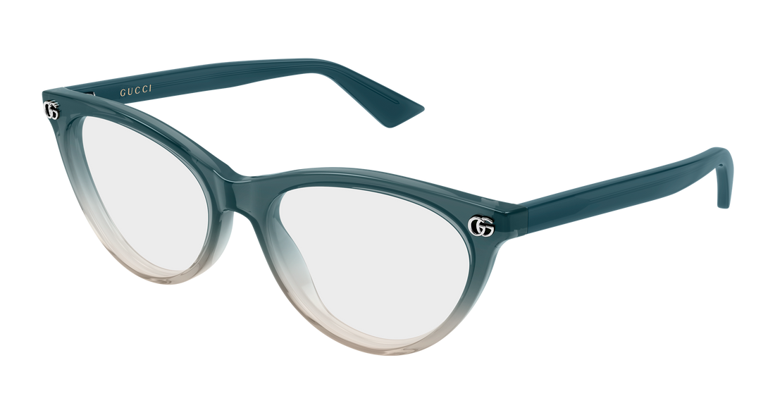 Lunettes de vue gucci gg2112o 004 gris cat eye femenino taille 53mm - Vue principale