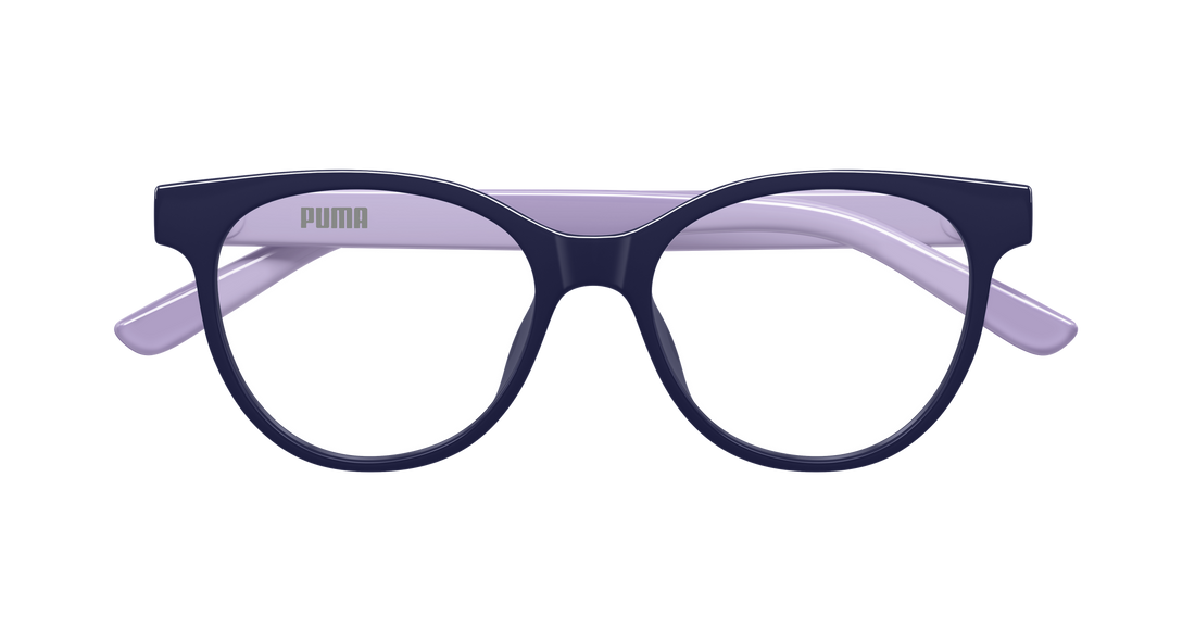 Occhiali da vista puma pj0090o 003 azul cat eye infantil taglia 47mm - Vista dettagliata
