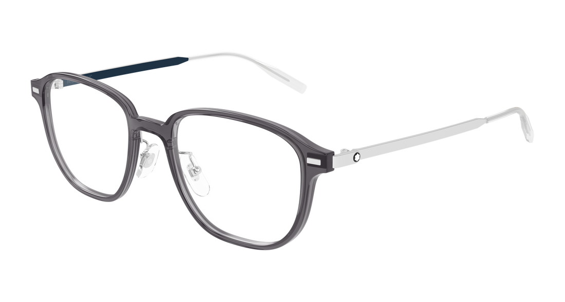 Occhiali da vista montblanc mb0466oa 004 gris geometrical/directional masculino taglia 52mm - Vista principale