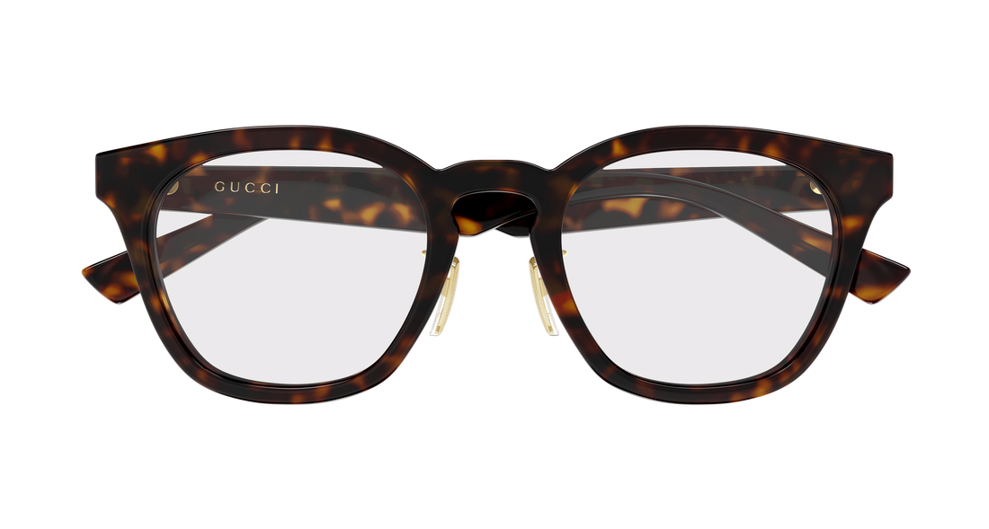 Occhiali da vista gucci gg2187oa 006 havana round/oval/panthos masculino taglia 52mm - Vista dettagliata