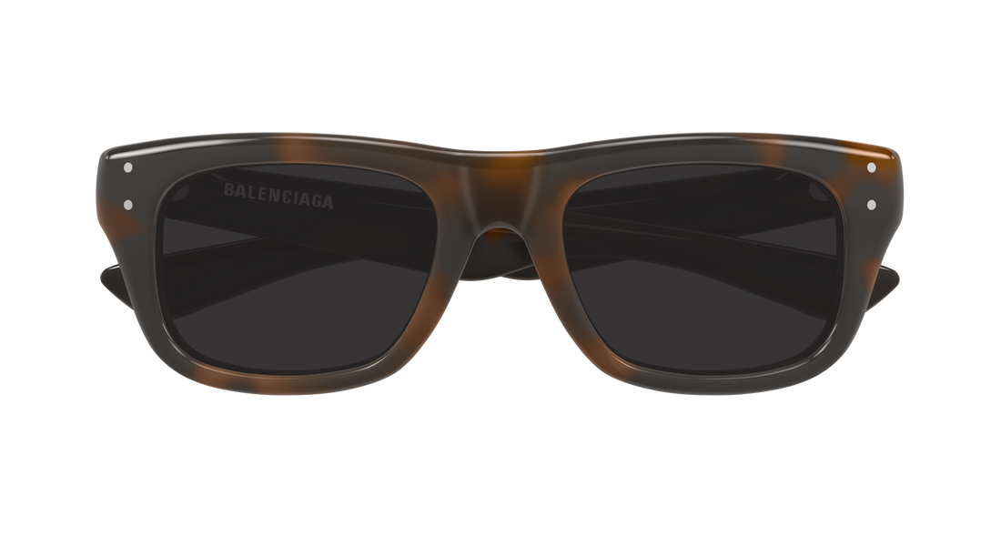 Solbriller balenciaga bb0521s 002 havana rectangular / squared masculino størrelse 53mm - Detaljeret visning
