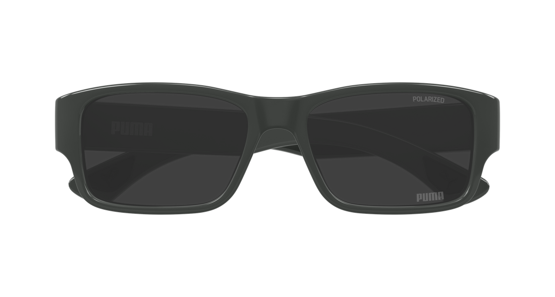 Occhiali da sole puma pu0521s 003 gris rectangular / squared masculino taglia 55mm - Vista dettagliata