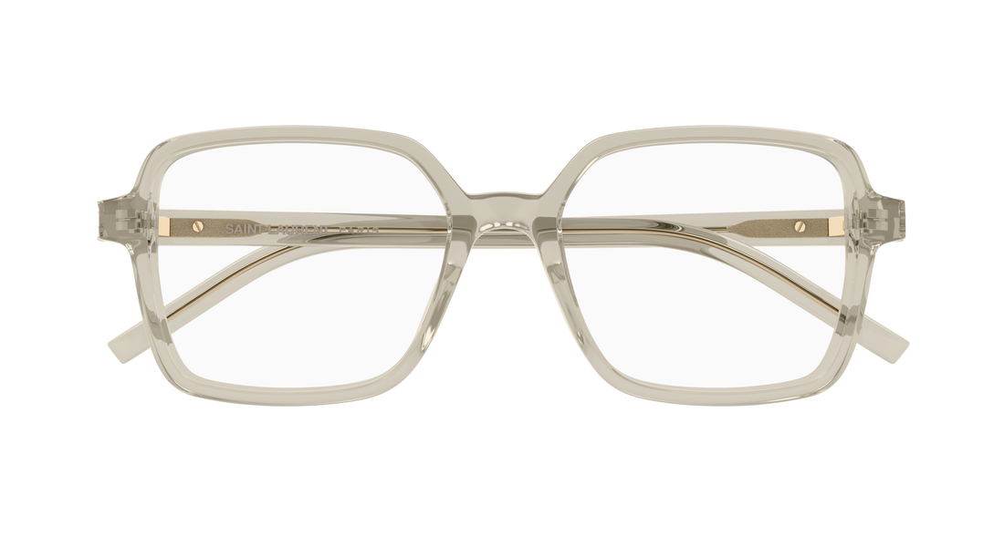 Dioptrijske naočale saint laurent sl m139 007 beige rectangular / squared femenino veličina 56mm - Detaljni prikaz