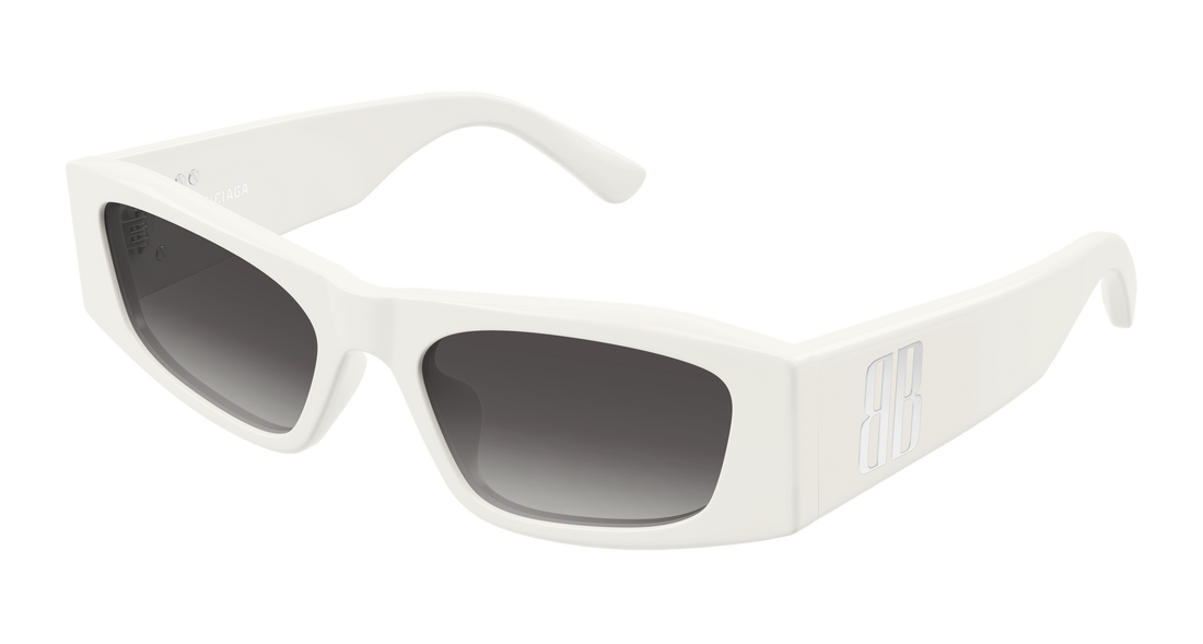 Sunglasses balenciaga bb0478s 004 blanco geometrical/directional femenino size 55mm - Main view
