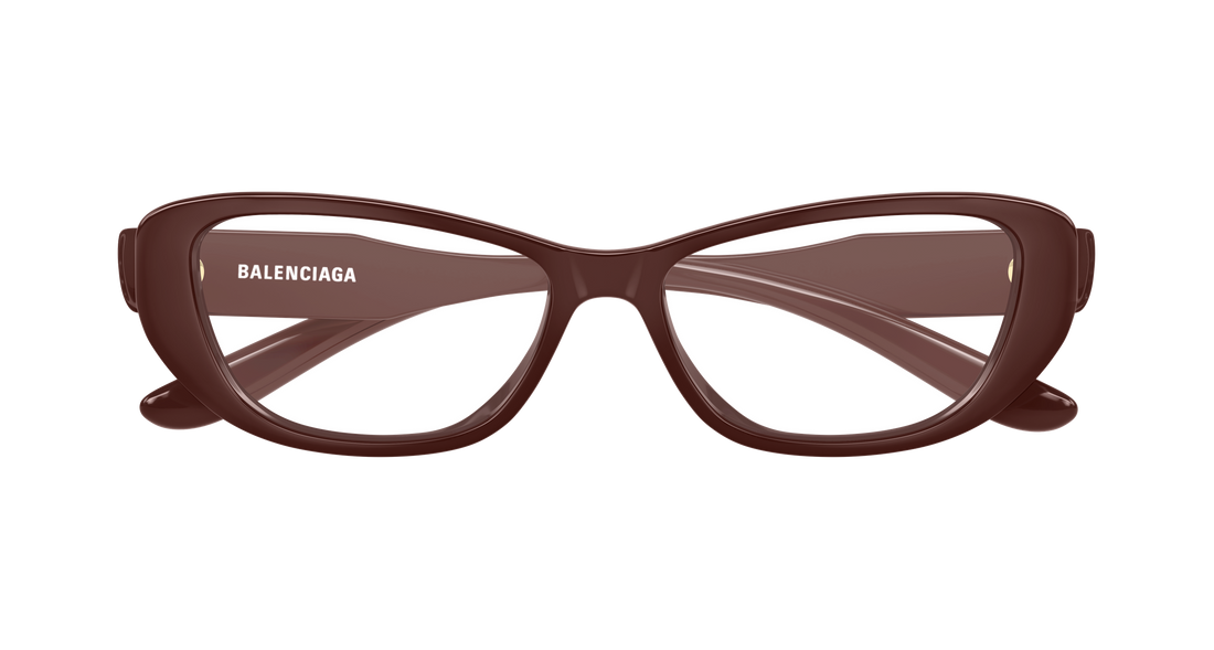 Briller balenciaga bb0514o 005 rojo geometrical/directional femenino størrelse 55mm - Detaljeret visning