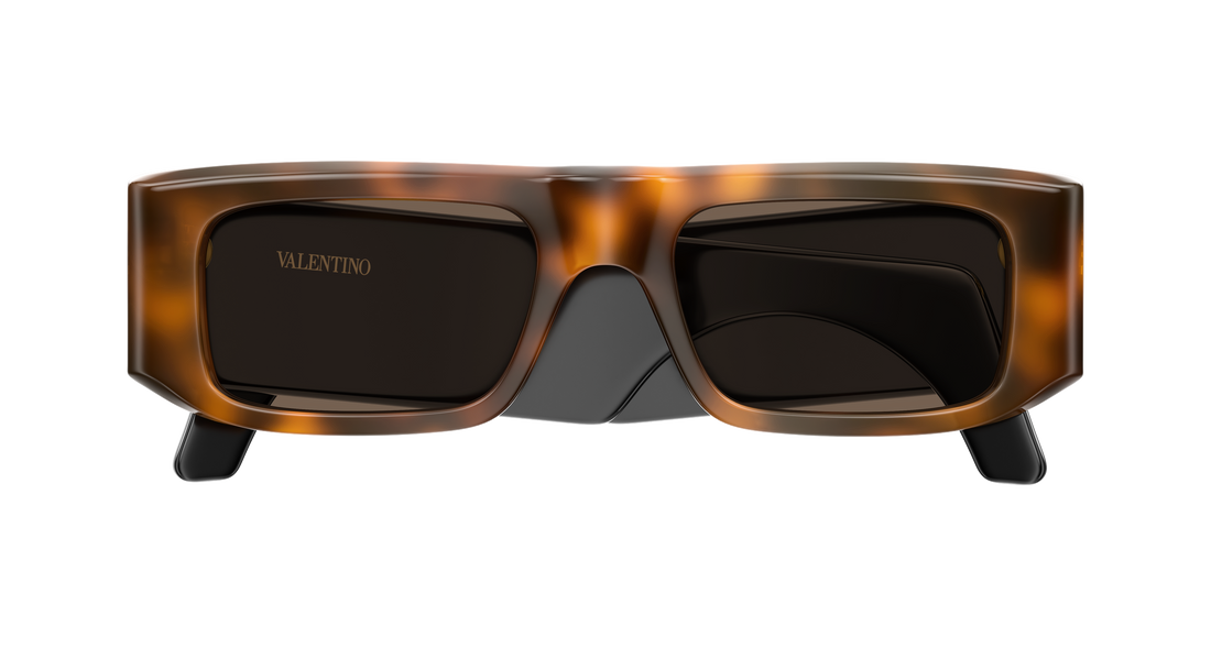 Occhiali da sole valentino vg0005s 002 havana rectangular / squared femenino taglia 52mm - Vista dettagliata