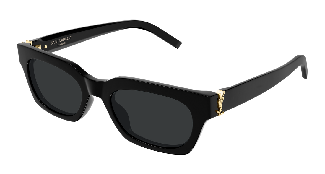 Lunettes de soleil saint laurent sl m175/f 001 negro rectangular / squared femenino taille 53mm - Vue principale
