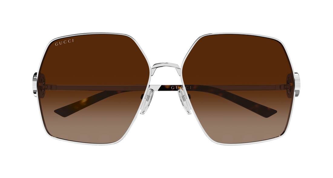 Sunglasses gucci gg2163s 003 plateado rectangular / squared femenino size 61mm - Detailed view