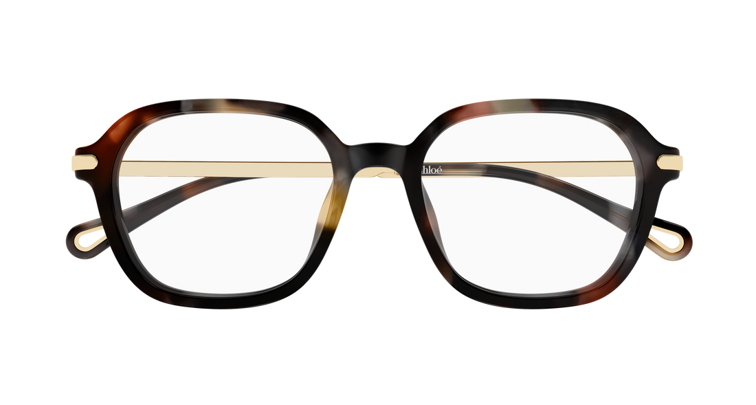 Occhiali da vista chloé ch0361oa 002 havana rectangular / squared femenino taglia 52mm - Vista dettagliata