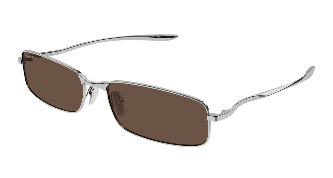 Sunglasses balenciaga bb0493s 002 plateado rectangular / squared masculino size 62mm - Main view