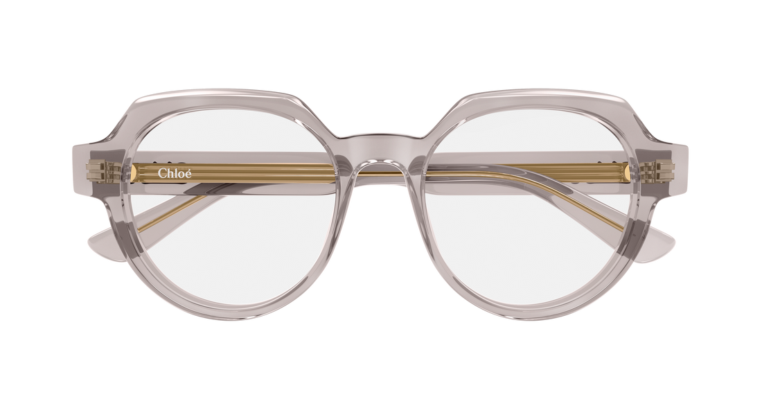 Briller chloé ch0379o 003 gris geometrical/directional femenino størrelse 51mm - Detaljeret visning