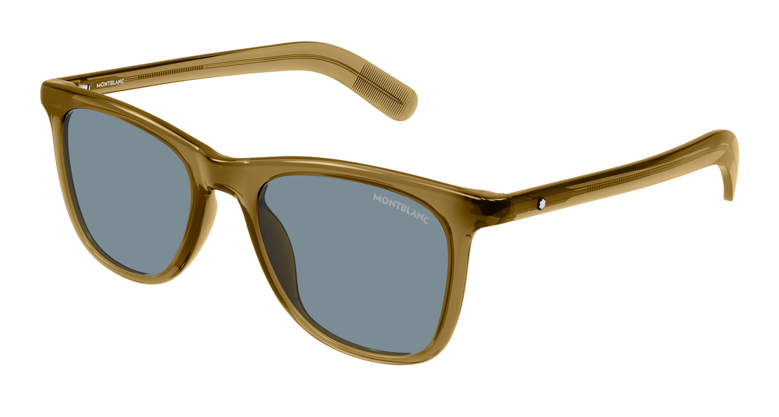 Occhiali da sole montblanc mb0496s 005 marron rectangular / squared masculino taglia 52mm - Vista principale