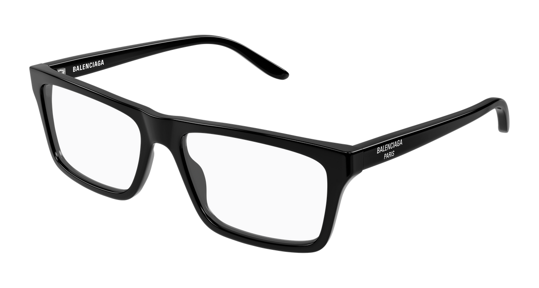 Gafas graduadas balenciaga bb0499o 001 negro rectangular / squared masculino talla 57mm - Vista principal