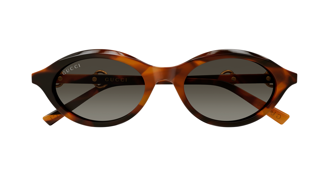Solglasögon gucci gg2215s 002 havana round/oval/panthos femenino storlek 51mm - Detaljvy