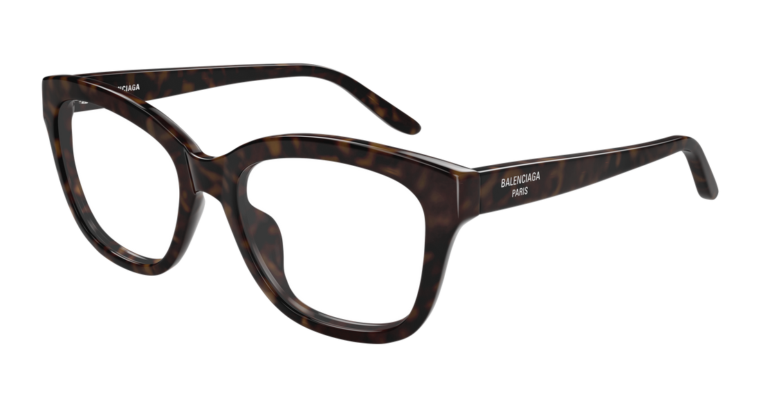 Glasögon balenciaga bb0534o 002 havana butterfly femenino storlek 53mm - Huvudvy