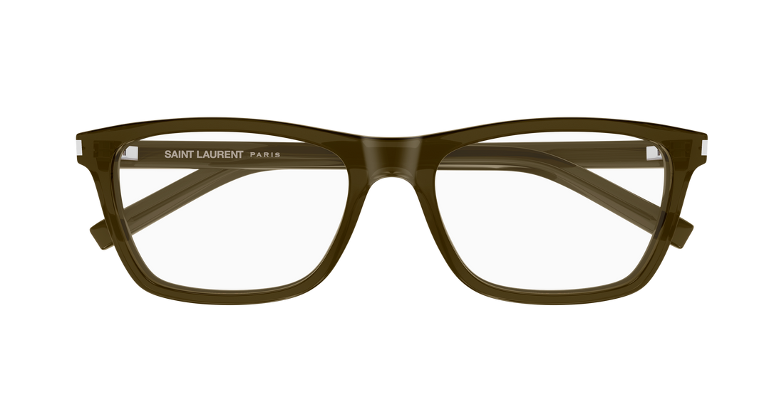 Occhiali da vista saint laurent sl 841 010 marron rectangular / squared masculino taglia 58mm - Vista dettagliata