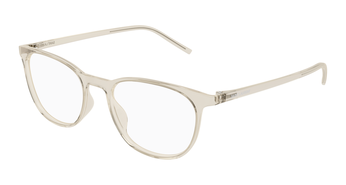 Occhiali da vista saint laurent sl 884 004 beige round/oval/panthos unisex taglia 51mm - Vista principale