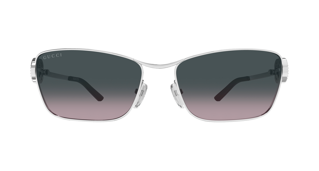 Occhiali da sole gucci gg2045s 002 plateado cat eye femenino taglia 58mm - Vista dettagliata