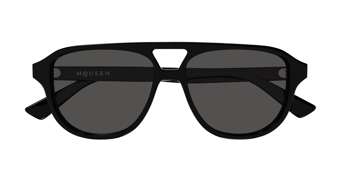 Solbriller alexander mcqueen am0573s 001 negro pilot/navigator unisex størrelse 54mm - Detaljeret visning
